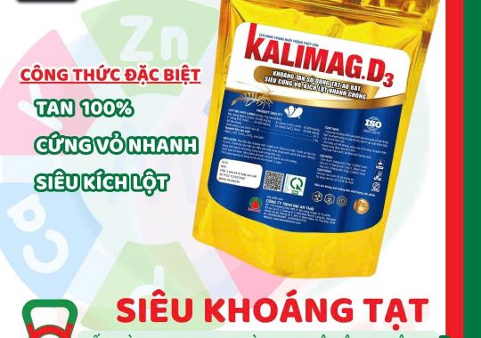  KALIMAG.D₃ – Khoáng tạt ao bạt cao cấp, tan nhanh – CHỐNG CONG THÂN, ĐỤC CƠ