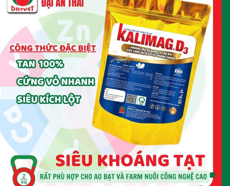  KALIMAG.D₃ – Khoáng tạt ao bạt cao cấp, tan nhanh – CHỐNG CONG THÂN, ĐỤC CƠ